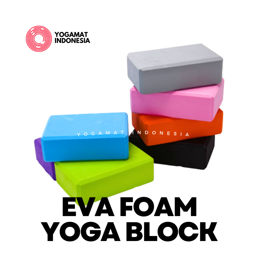 Bloc de yoga Eva non toxique - 30cm x 20cm x 5cm Safran - Accessoires de yoga | Boutique Yoga