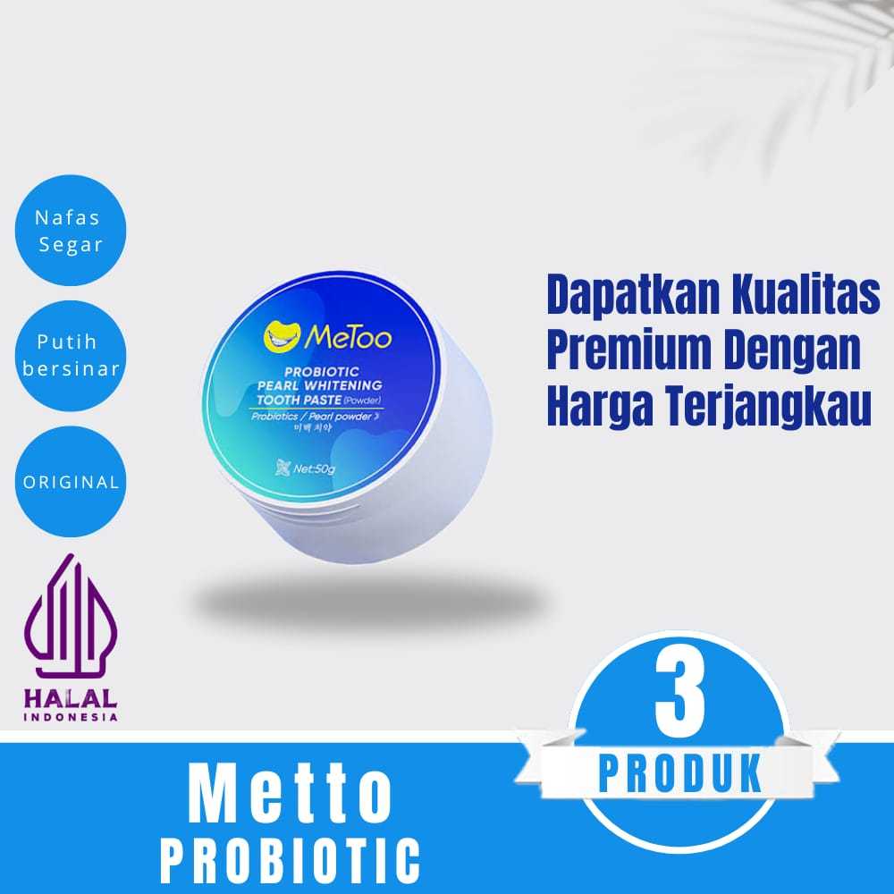 Jual MeToo Teeth Whitening Powder 50g Mengurangi Noda Pada Gigi ...