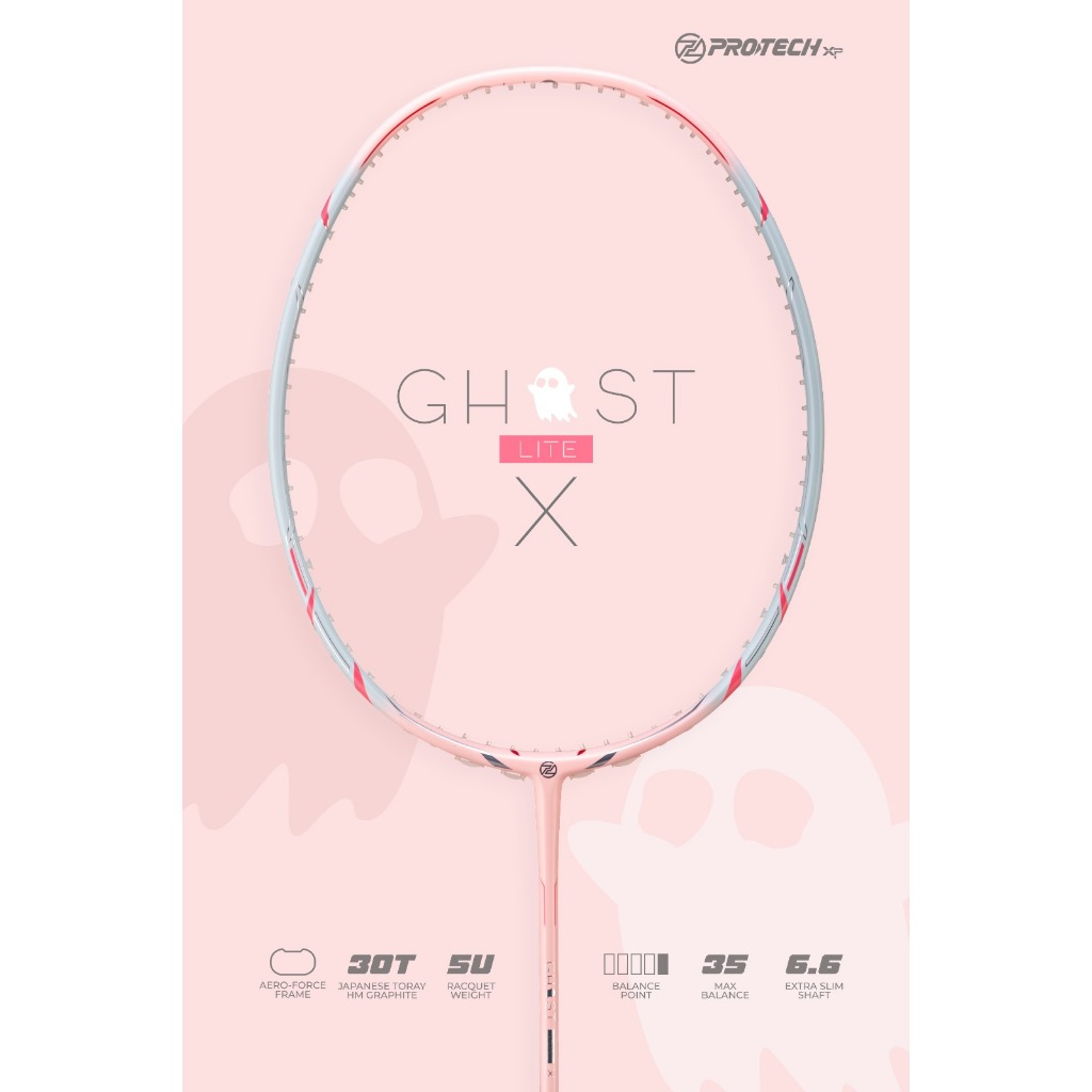 Jual Raket Badminton PROTECH Badminton Racket - GHOST X (5UG1) (MAX ...