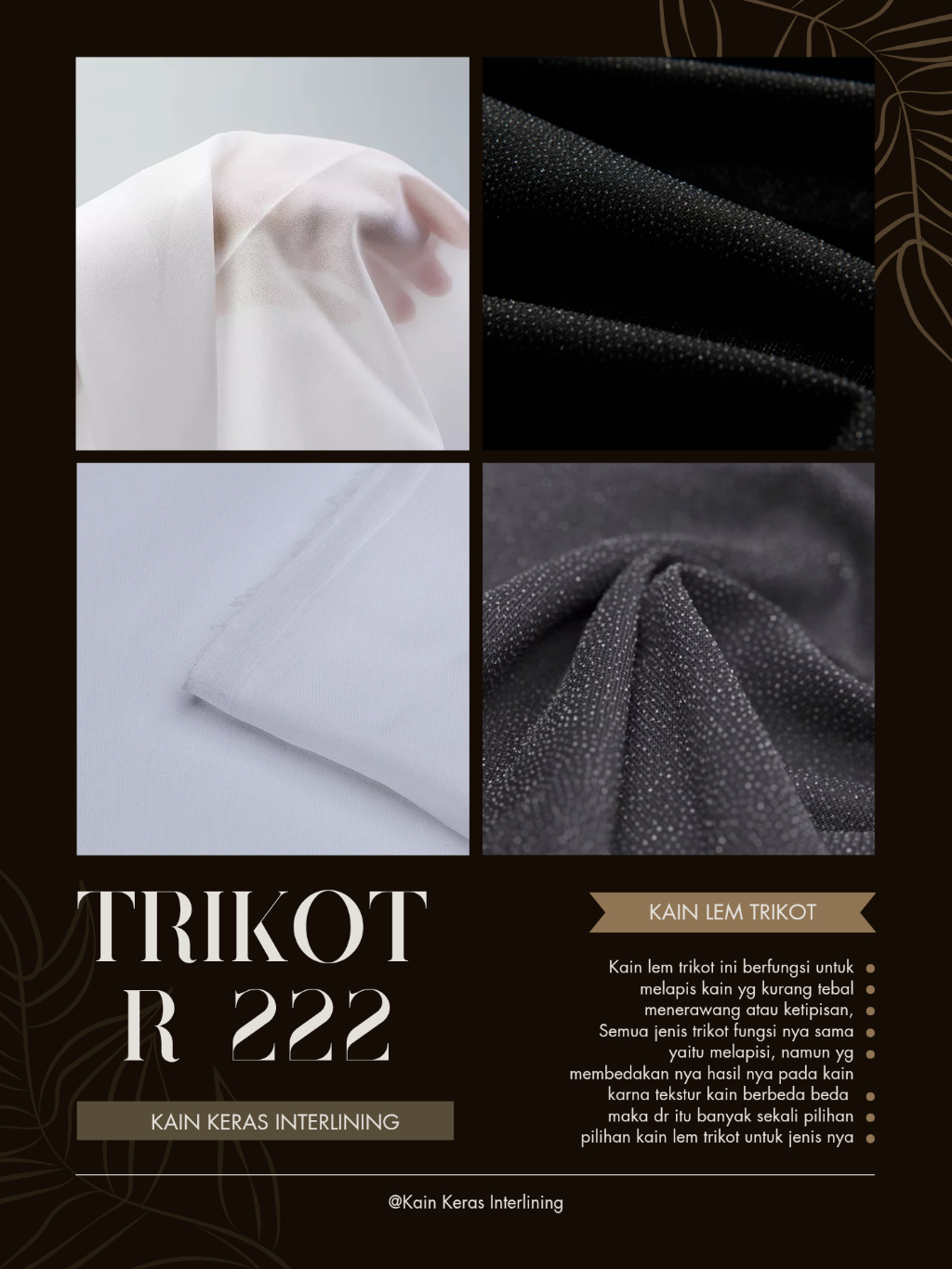 Jual KAIN LEM TRIKOT BATIK R22 / TRICOT JEPANG LBR 1,5 MTR HARGA PER 1 ...