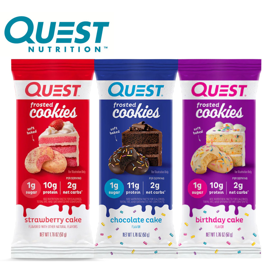 Jual Quest Protein Bar Frosted Cookies Semua Rasa / Energy Healthy ...