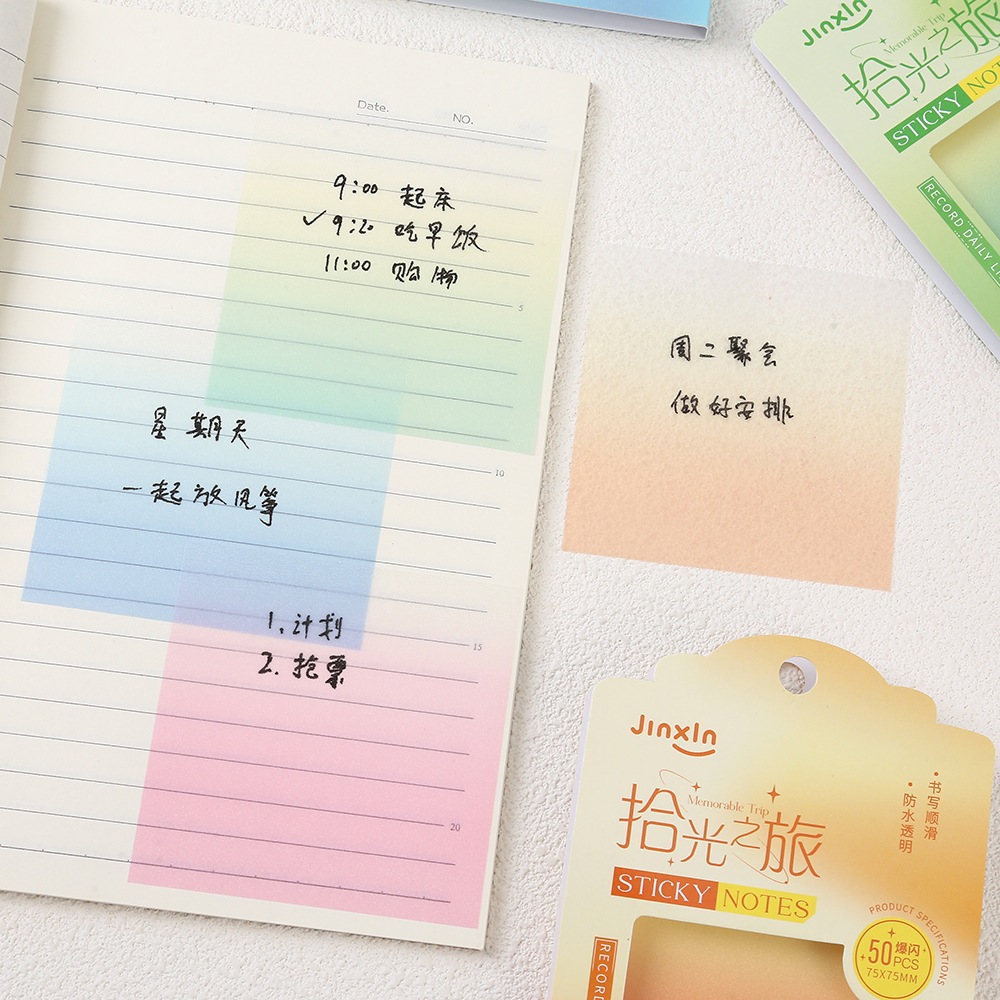 Jual Sticky Note/ Memo Sparkle Starlight Transparent Sticky Notes ...