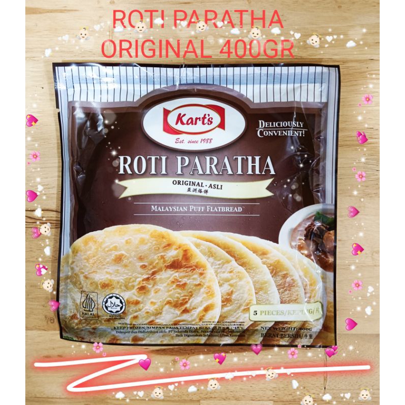 Jual ROTI PARATHA ONION 5PC 325GR / ROTI PARATHA ORIGINAL 400GR 5 ...