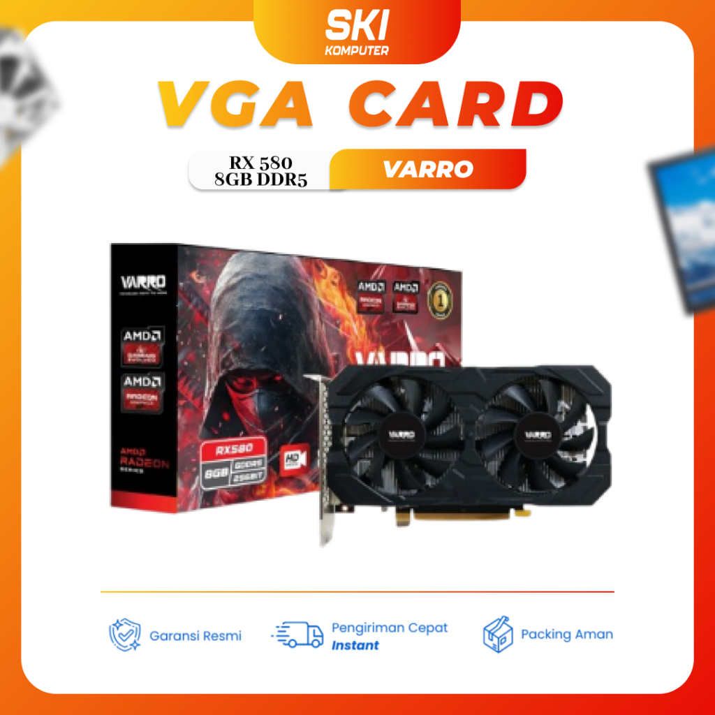 Jual Vga Card Varro RX580 RX 580 8gb DDR5 256bit New Garansi | Shopee ...