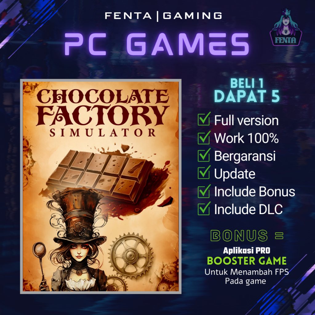 Jual CHOCOLATE FACTORY SIMULATOR - GAME PC - GAME LAPTOP | Shopee Indonesia