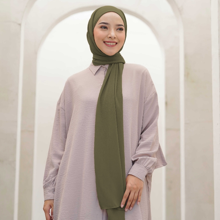 Nabillasyal Hawa Series Pashmina 2 In 1 Hijab Semi Instant Ceruti
