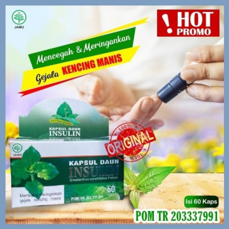 Jual Kapsul daun insulin obat diabetes kencing manis | Shopee Indonesia