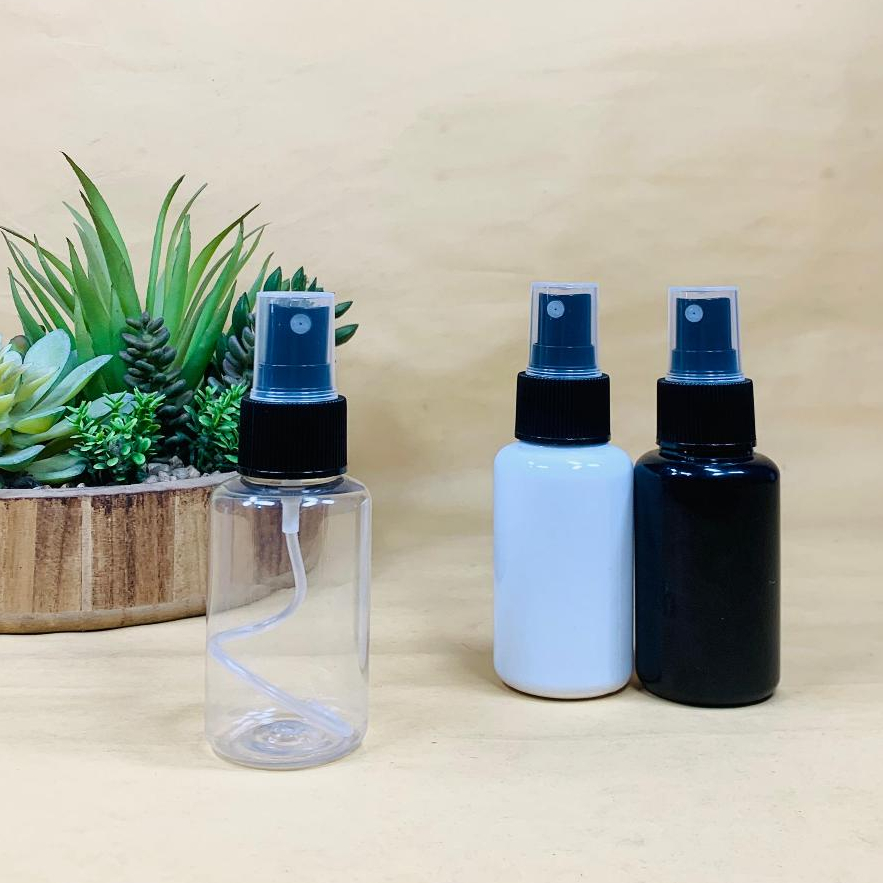 Jual Botol Spray 60 ML / Botol PET 60 ML - Tutup Spray Hitam / Botol ...