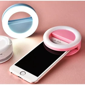 Ats Lampu Selfie Ring Light Flash Ringlight 3 Tingkat Cahaya Led Charm Eyes Cantik Terang
