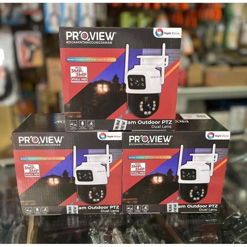 Jual CCTV PROVIEW SMART WIFI OUTDOOR 3MP + 3MP WIRELESS | Shopee Indonesia