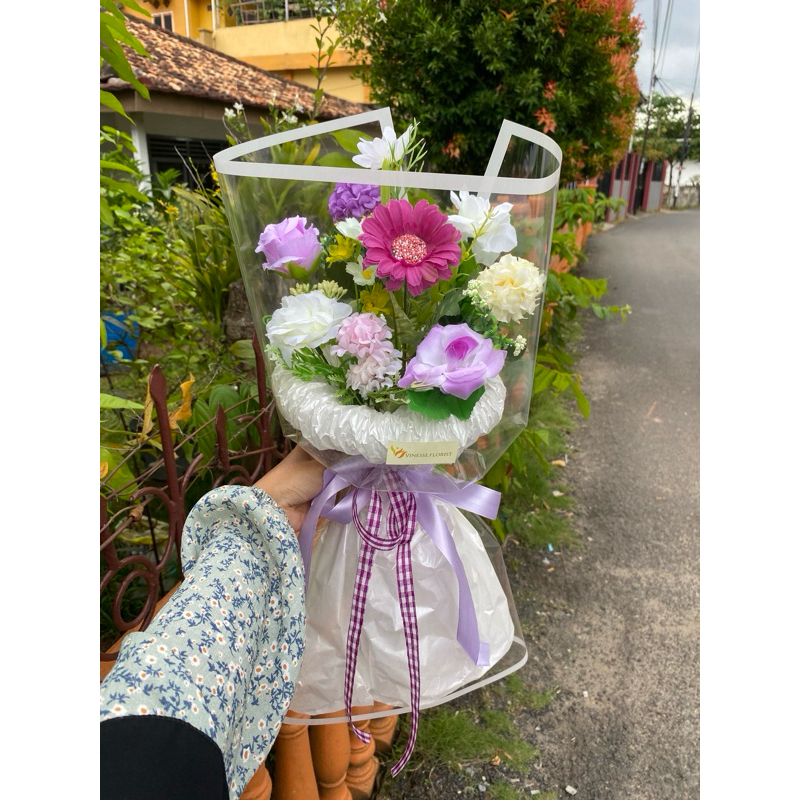 Jual round bouquet|buket bunga | Shopee Indonesia