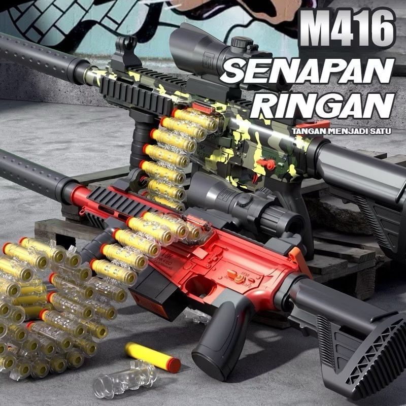 Jual Mainan Anak TOY GUN M416 ASSAULT Tembakan Eva Soft Bullet Series ...