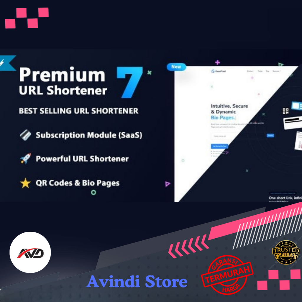 Jual Premium URL Shortener - Link Shortener, Bio Pages & QR Codes ...
