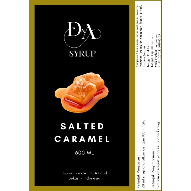 Jual DNA Syrup Rasa Salted Caramel | Syrup Salted Caramel | Sirup ...