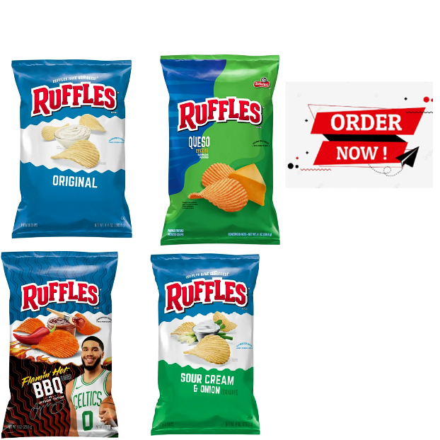 Jual Camilan Makanan Ringan Snack Impor Amerika Ruffles Potato Chips ...