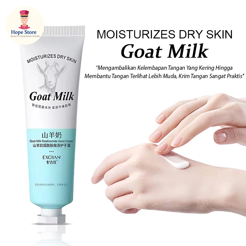 Hand Krim Tangan Exgyan GoatMilk 30g / Pelembab Tangan Kering Keriput Kusam | AutoStock