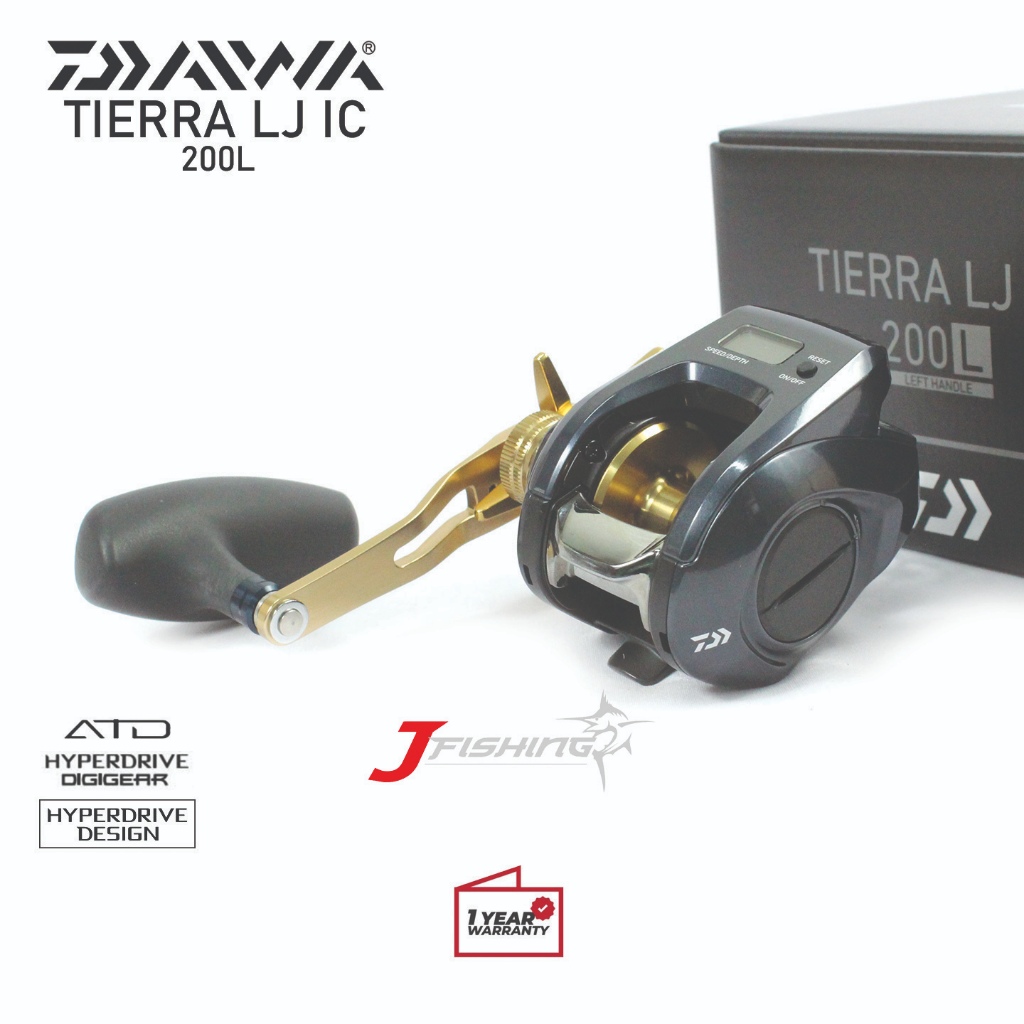 Saltwater Jigging Reel Daiwa Tiera LJ IC200H Kibei Light Jigging