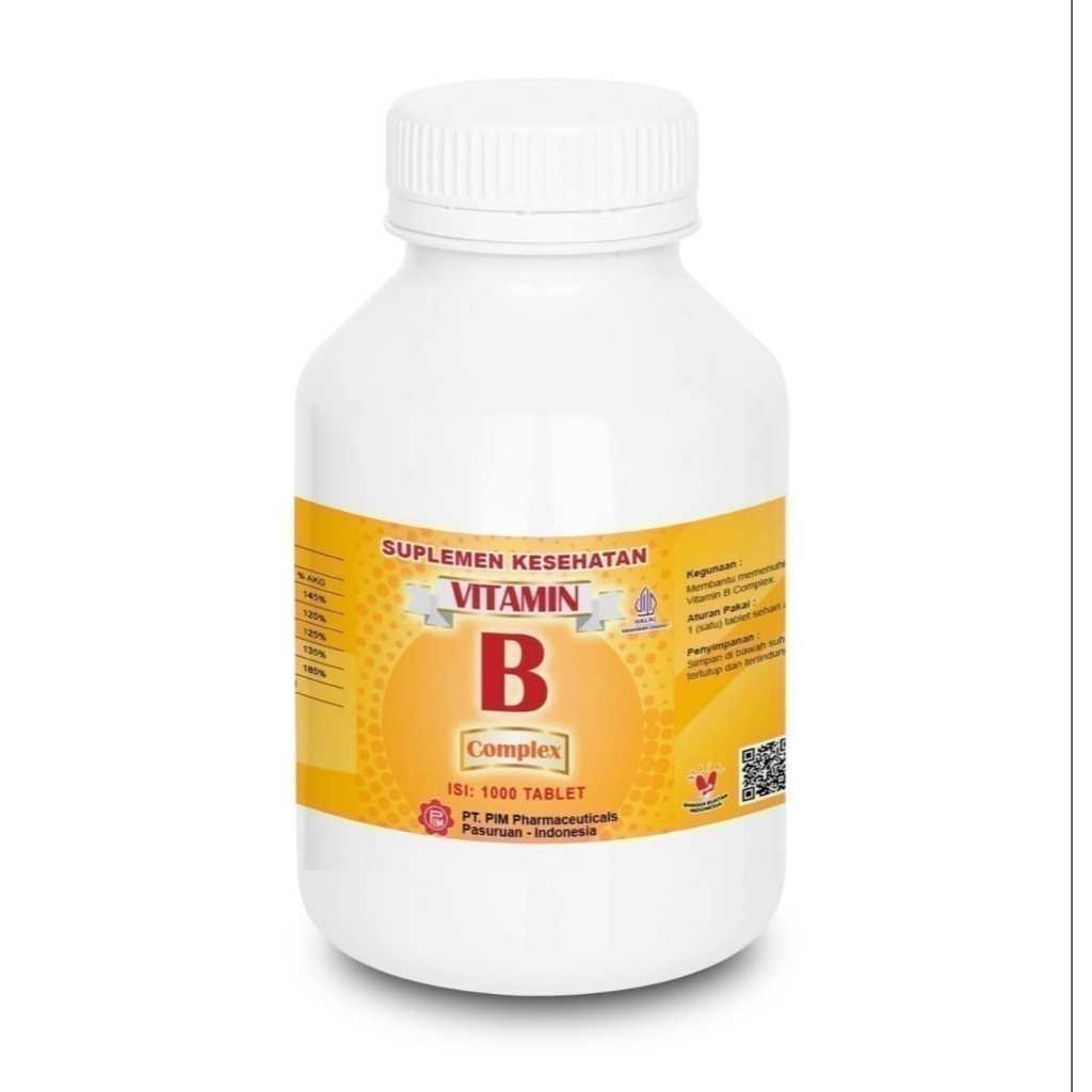 Jual Vitamin B Complex Pot isi 1000 Tablet | Shopee Indonesia