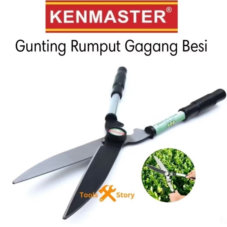 Jual KENMASTER Gunting Rumput Tanaman Taman Pagar Gagang Besi Besar ...
