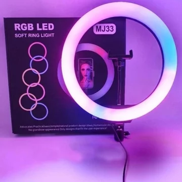 Soft Ring Light RGB LED MJ33 Ring 33cm 13 Inch Ring Selfie