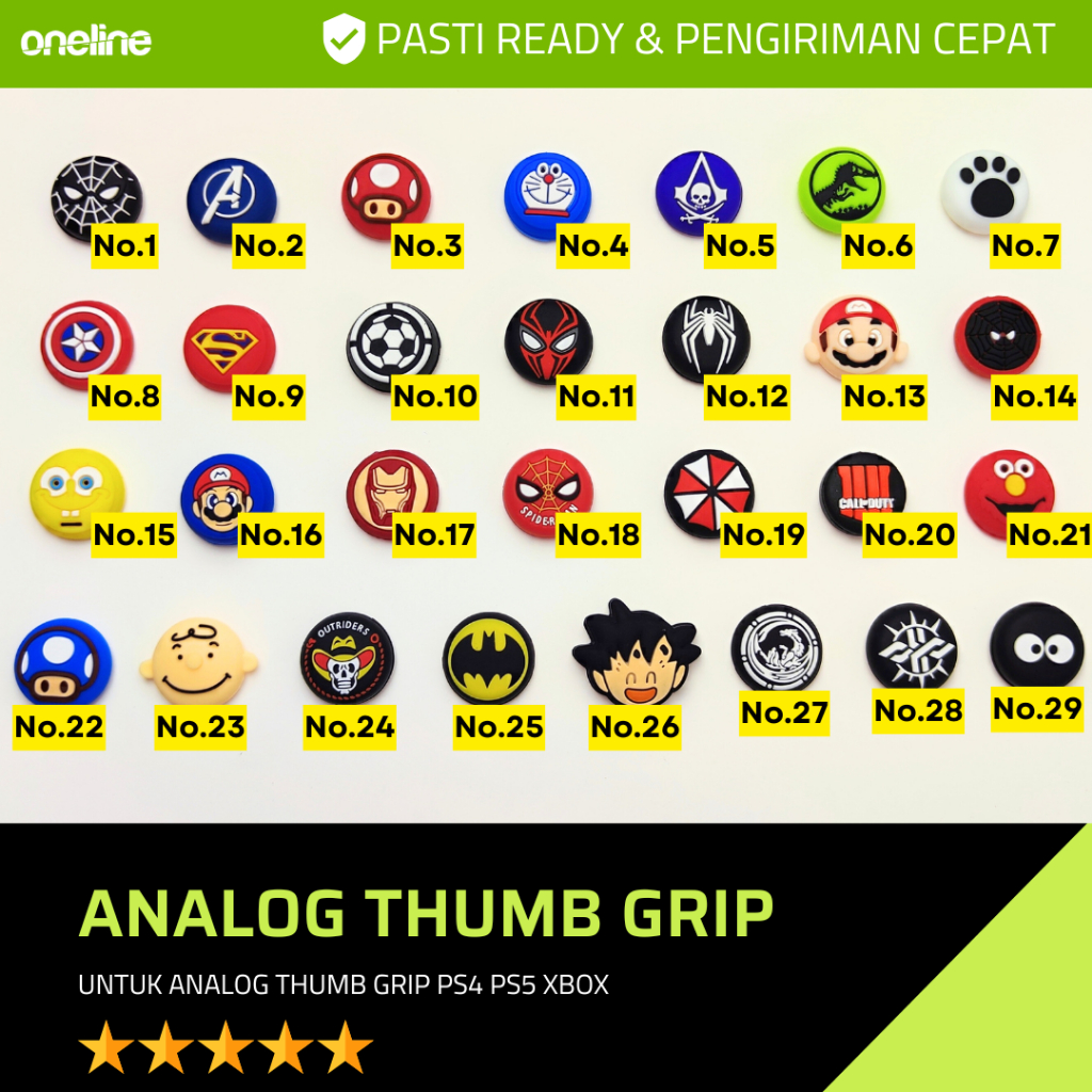 Analog Thumb Grip PS4 PS5 XBOX | Karet Silikon Stik Thumbgrip