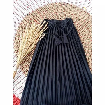 Rok Plisket Wanita Premium Koshibo Korean Crepe Tebal