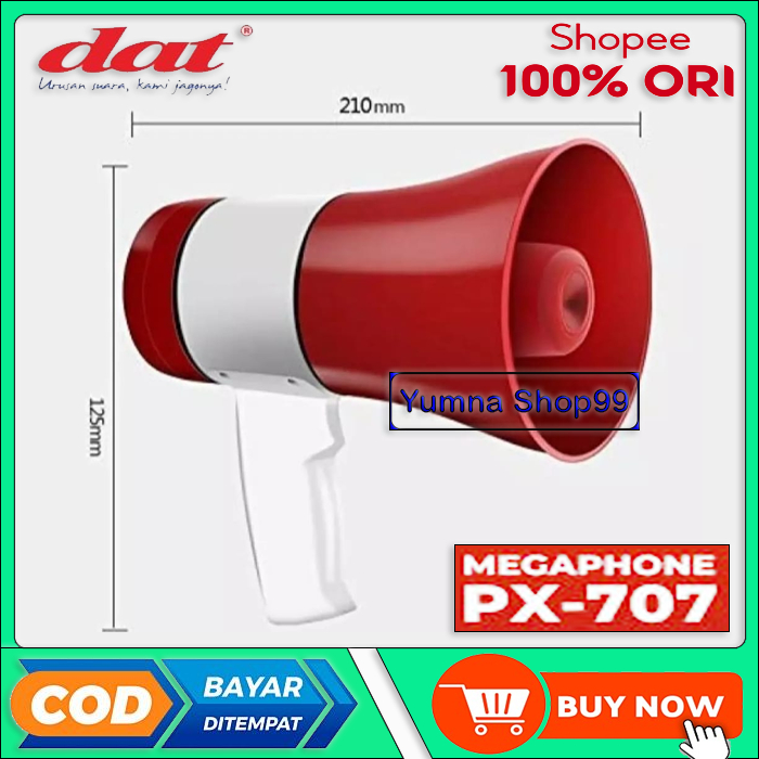 Jual Megaphone Toa Dat PX-707 Pengeras suara Speaker corong Dat PX 707 ...