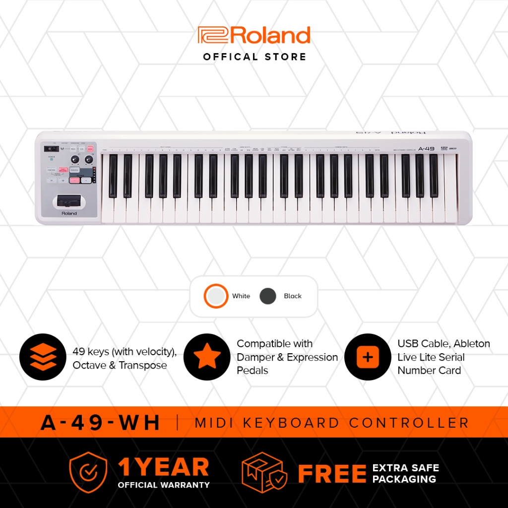Jual Roland A-49 USB MIDI Keyboard Controller 49-Keys