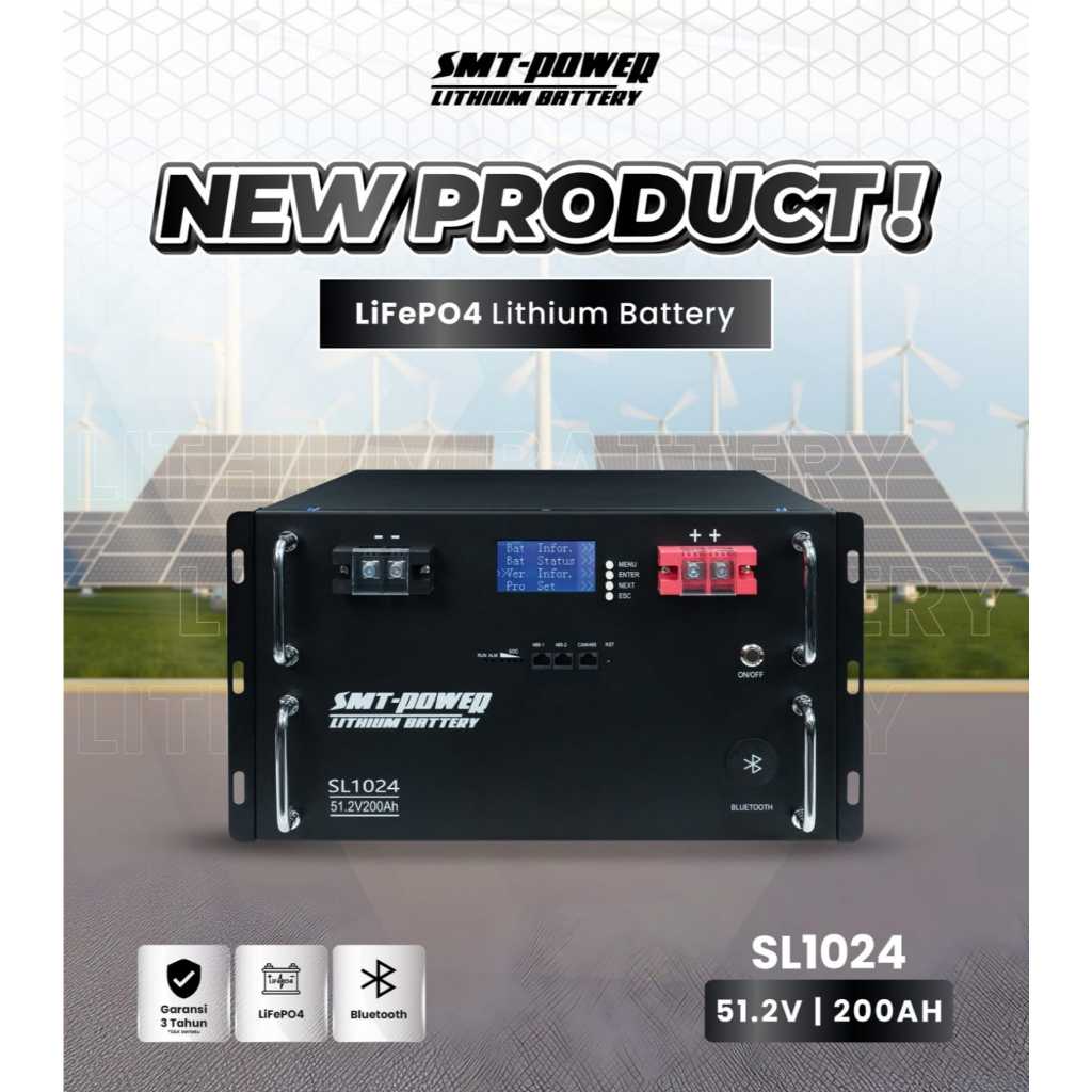 Jual SL1024 Lithium Battery SMT Power 51,2V 200AH Baterai Lithium ...