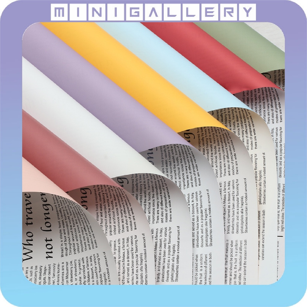 Jual Bicolor Buff Newspaper Cellophane Koran Kertas Bunga Wrapping ...