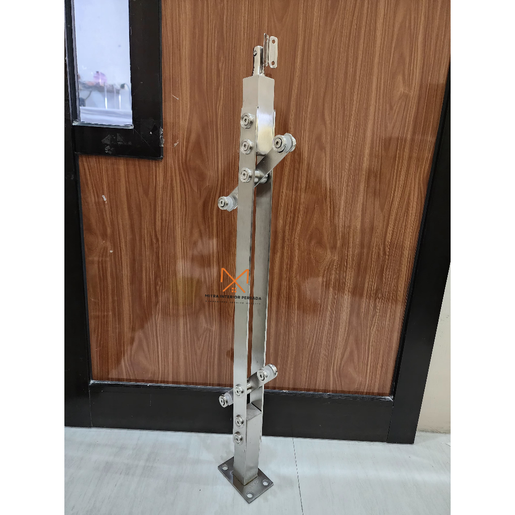 Jual TIANG DOUBLE PLAT LURUS RAILING TANGGA STAINLESS SS 201 SS 304 ...