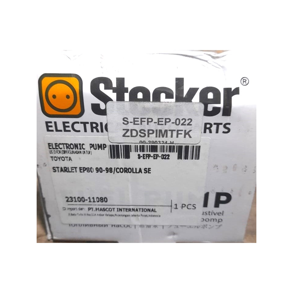 Jual Fuel pump STARLET EP80 3PIPA DAN COROLLA SE steker EFP-EP-022 ...