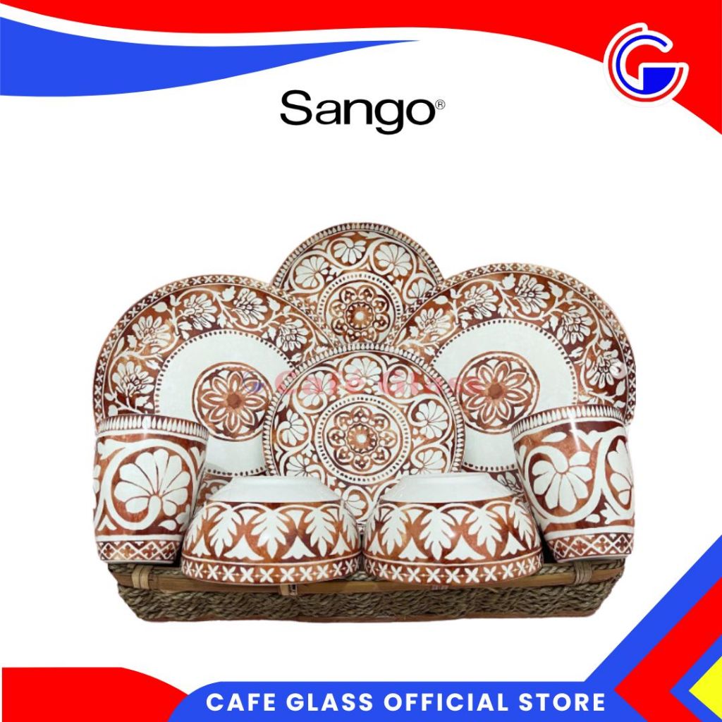 Dinner Set Sango - Piring Set Keramik - Magkok Set Keramik - Set Hampers Sango Huang Ionia