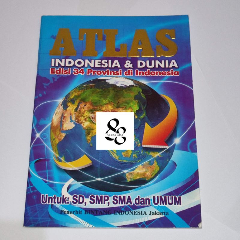 Jual Buku Atlas Indonesia dan Dunia Edisi Lengkap 38 Provinsi Full ...