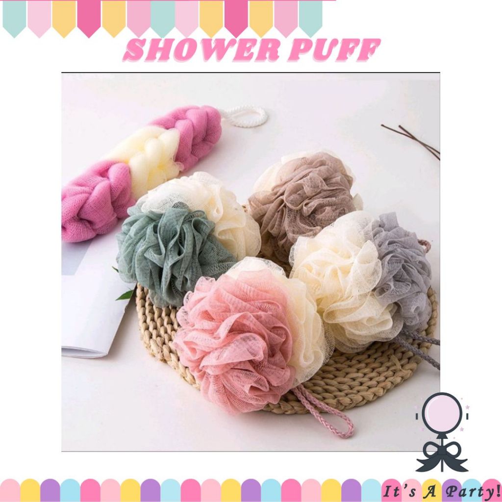 Jual Shower Puff Spons Mandi Besar Pengangkat Daki Sponge Busa Bagus ...