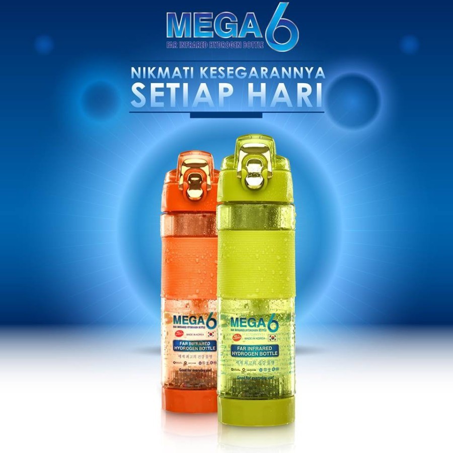 Jual Botol Kesehatan Mega 6 Far Infrared Hydrogen Water 600ml | Shopee ...