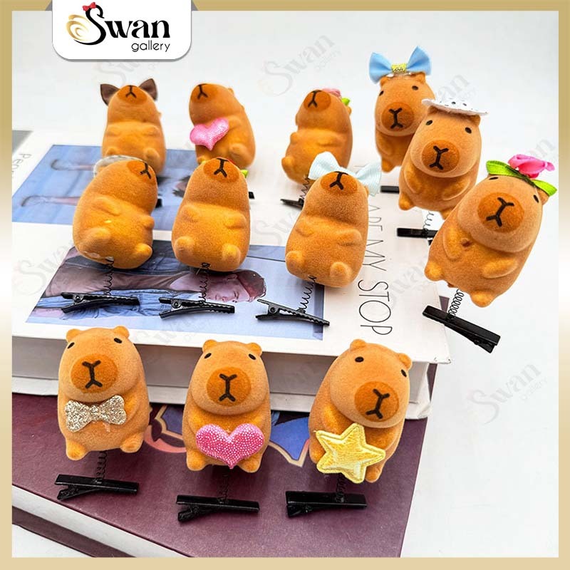 Jual Jepitan Rambut Capybara Lucu Aksesoris Anak Jepit Poni Model ...