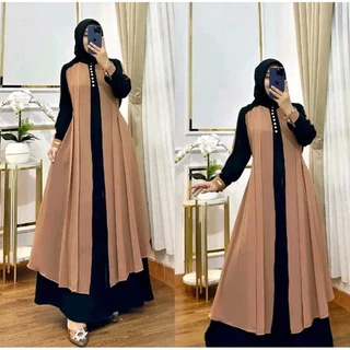 Salwa/Tania Gamis Wanita Crinkle Airflow S-XL