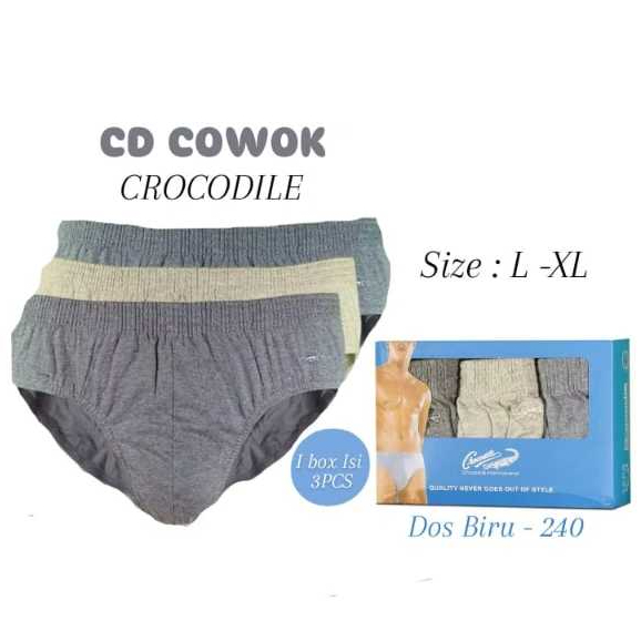 Jual CD Pria Crocodile Dus Biru - 240 (Per Box/Dus = Isi 3 Lembar CD ...