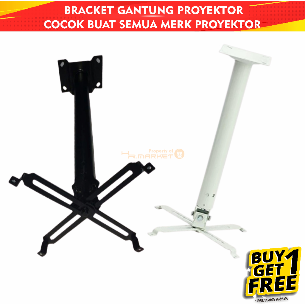 Jual Bracket Braket Ceiling Proyektor Breket Gantungan Infocus 1 Meter ...