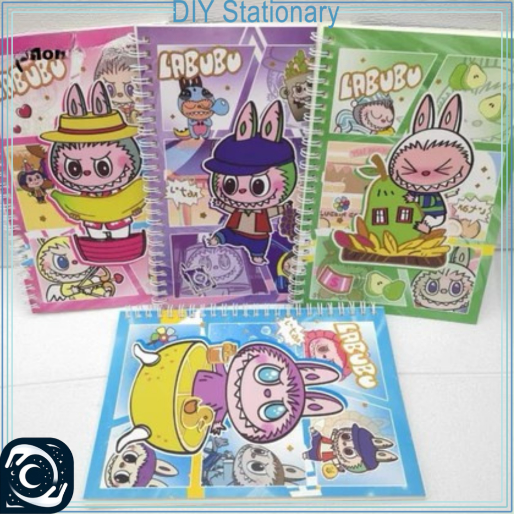Jual Notebook A5 Ring Motif Karakter Labubu Sanrio Capybara Buku Diary ...
