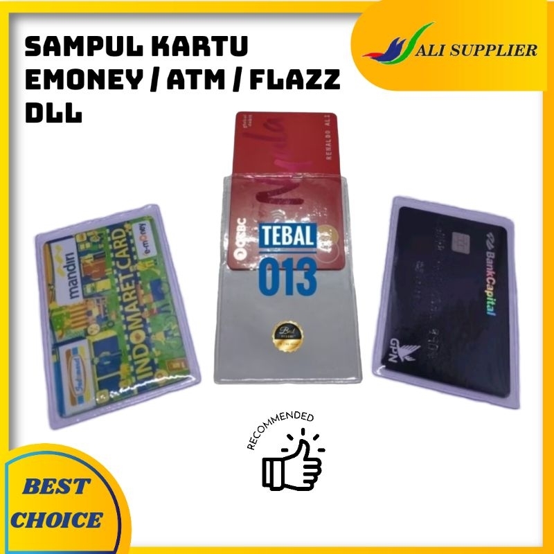 Jual Plastik cover sampul sarung Pelindung Kartu ATM / KTP / SIM ...