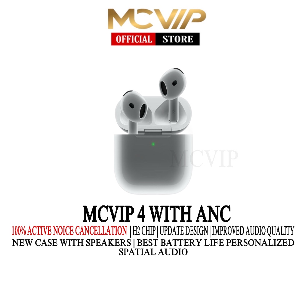 Jual MCVIP M6 GEN 4 WITH ACTIVE NOICE CANCELLATION | WIRELESS CHARGING ...
