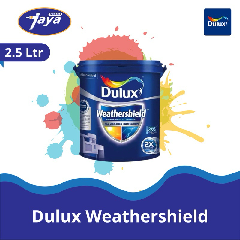 Jual Cat Dulux exterior luar Weathershield 2.5 LT liter 2,5LT Galon 5Kg ...
