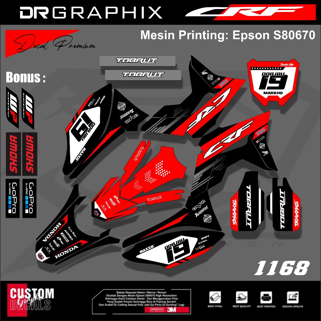 Jual Decal Sticker CRF 150 L Sticker Fullbody-Dekal stiker CRF 150 L ...