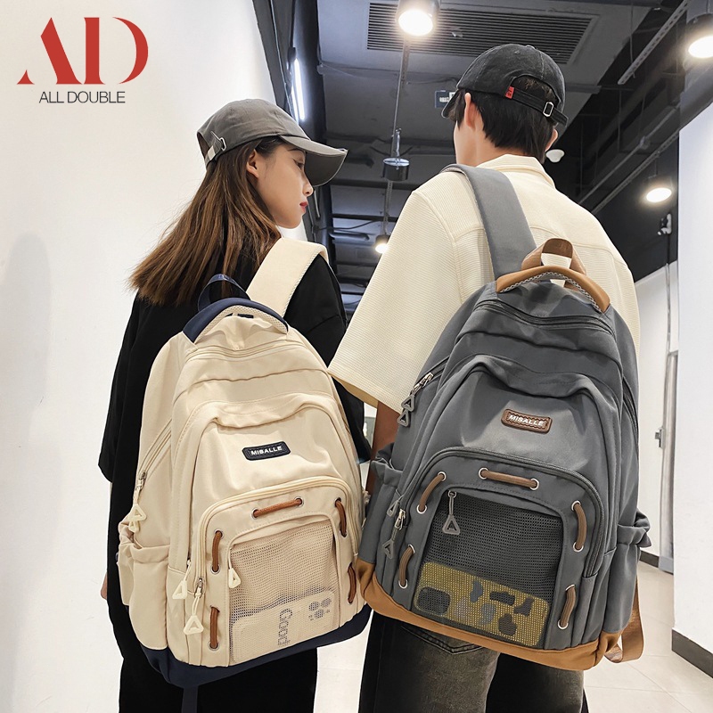 Jual All Double Tas Ransel Unisex Tas Sekolah Kapasitas Besar Ransel ...