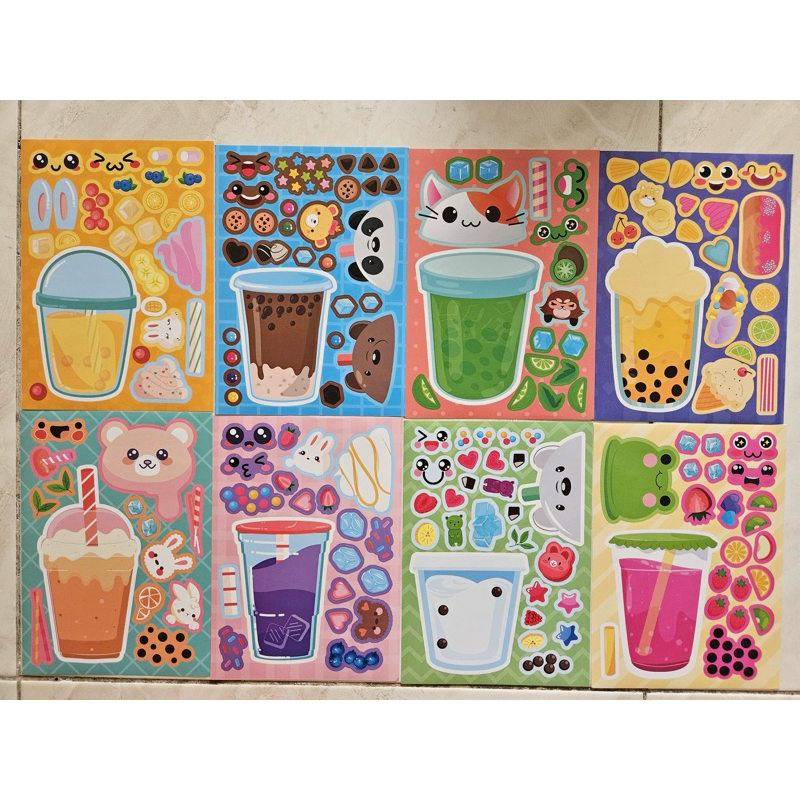 Jual LearnWithFan • DIY Sticker Boba Drink Editon | Shopee Indonesia