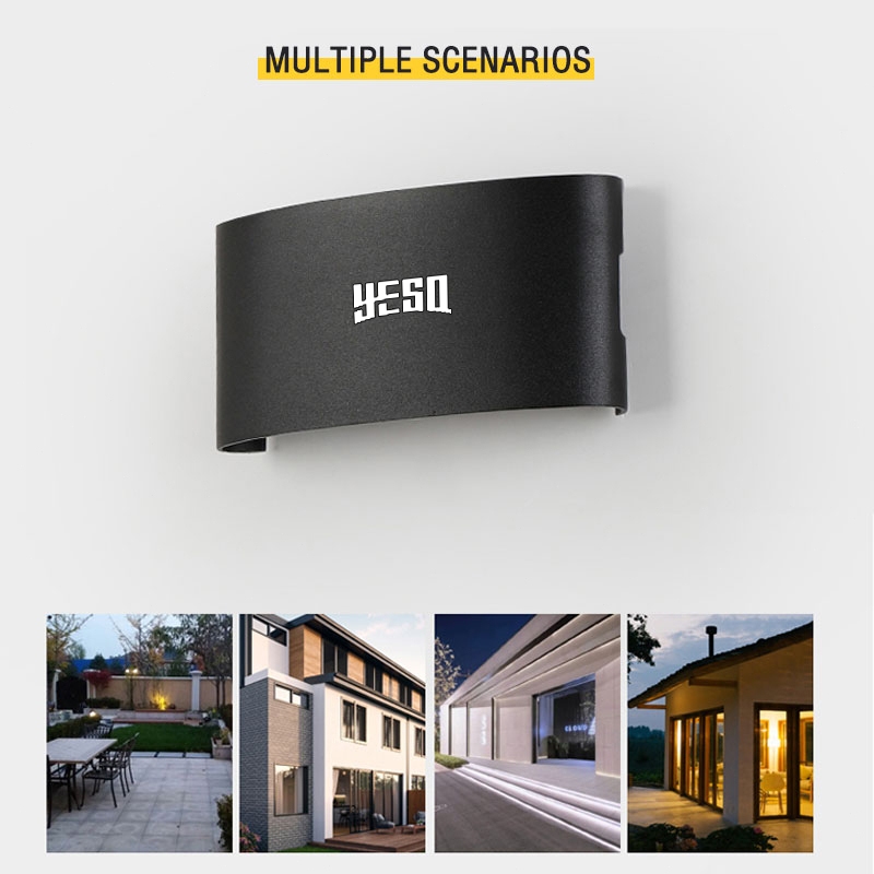 Jual YESQ Lampu Dinding Taman Outdoor LED Wall Light Minimalis Tahan ...