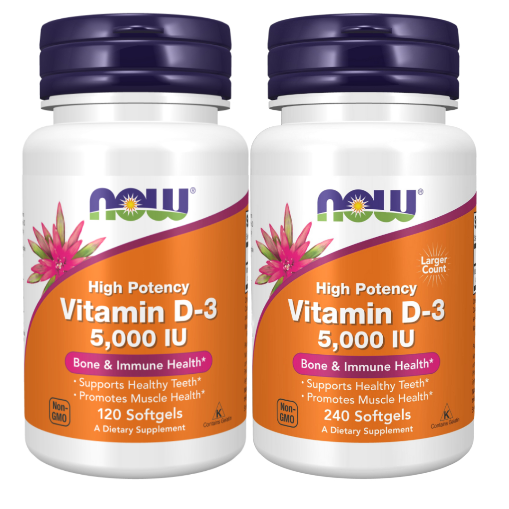 Jual Now Foods Food D3 5000 IU Bone Suplemen Kesehatan Tulang ...