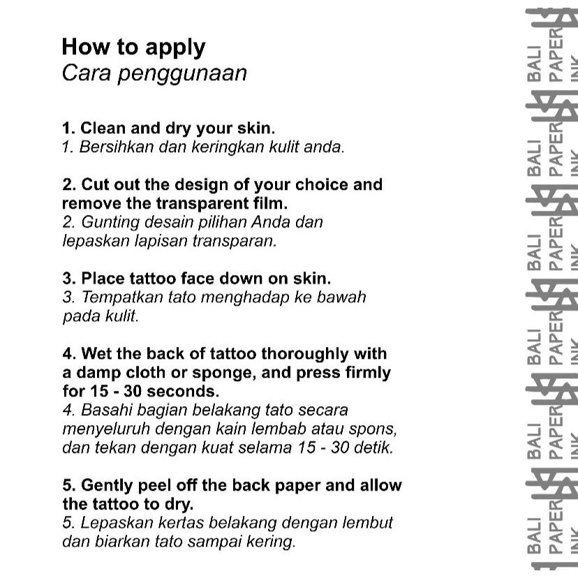 Tinta Temporer Big Snake Fruit Bali Paper Ink PMD002 Premium Tato dan Tattoo